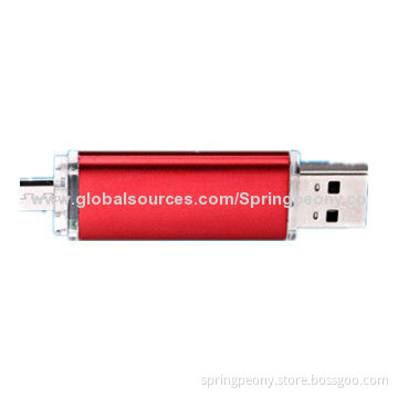 Popular Smartphone OTG USB Flash Drive, OTG U-disk, 1 to 64GB Capacity